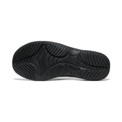 Men KEEN Slip-Ons<Men'S Kona Leather Flip-Flop | Black/Steel Grey