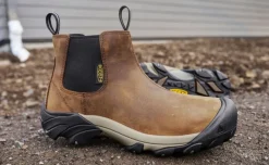 Men KEEN Work Boots & Shoes<Men'S Lansing Chelsea (Steel Toe) | Dark Earth/Black