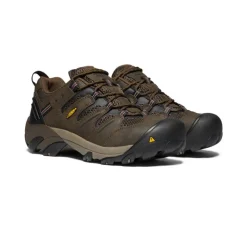 Men KEEN Work Boots & Shoes<Men'S Lansing Low (Steel Toe) | Cascade Brown/Fired Brick