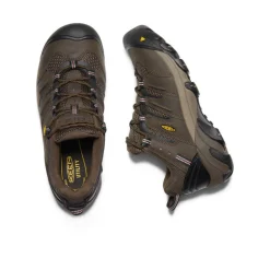 Men KEEN Work Boots & Shoes<Men'S Lansing Low (Steel Toe) | Cascade Brown/Fired Brick