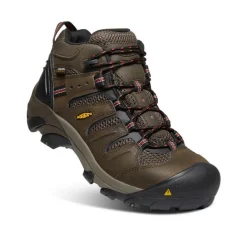 Men KEEN Work Boots & Shoes<Men'S Lansing Mid Waterproof (Steel Toe) | Cascade Brown/Brindle