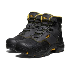 Men KEEN Work Boots & Shoes<Men'S Logandale Waterproof Boot (Steel Toe) | Raven/Black