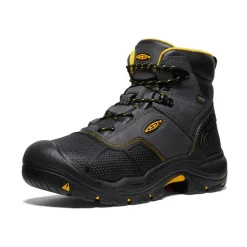 Men KEEN Work Boots & Shoes<Men'S Logandale Waterproof Boot (Steel Toe) | Raven/Black