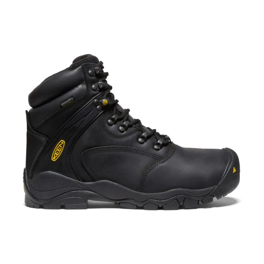Men KEEN Work Boots & Shoes<Men'S Louisville 6" Waterproof Boot (Steel Toe) | Black
