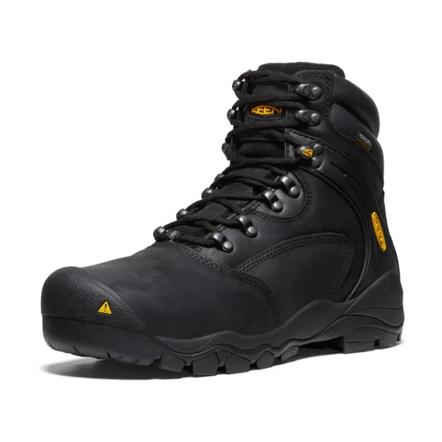 Men KEEN Work Boots & Shoes<Men'S Louisville 6" Waterproof Boot (Steel Toe) | Black