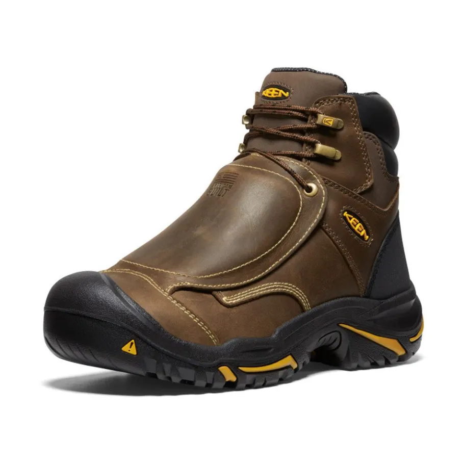 Men KEEN Work Boots & Shoes<Men'S Mt Vernon 6" Met Waterproof Boot (Steel Toe) | Cascade Brown