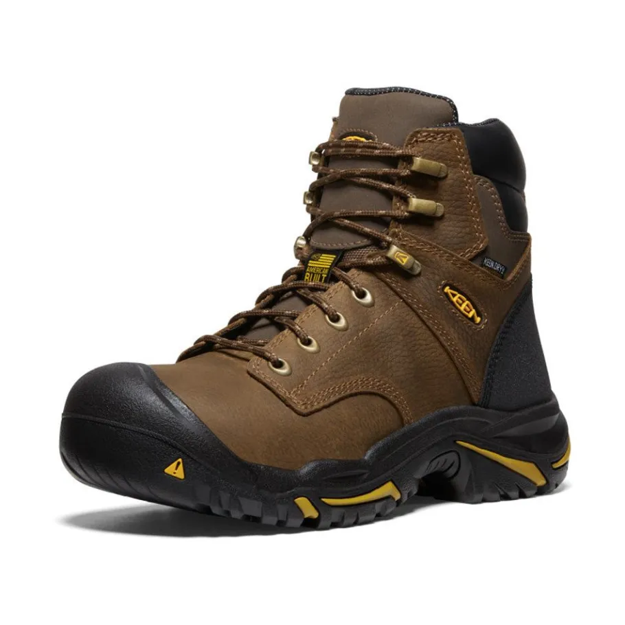 Men KEEN Work Boots & Shoes<Men'S Mt Vernon 6" Waterproof Boot (Soft Toe) | Cascade Brown