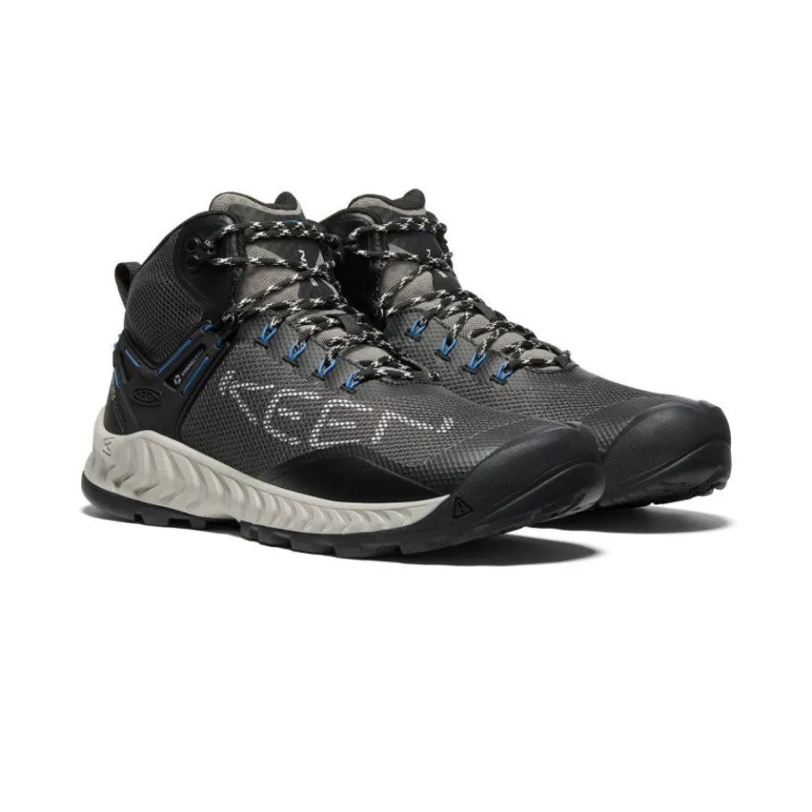 Men KEEN Boots<Men'S Nxis Evo Waterproof Boot | Magnet/Bright Cobalt