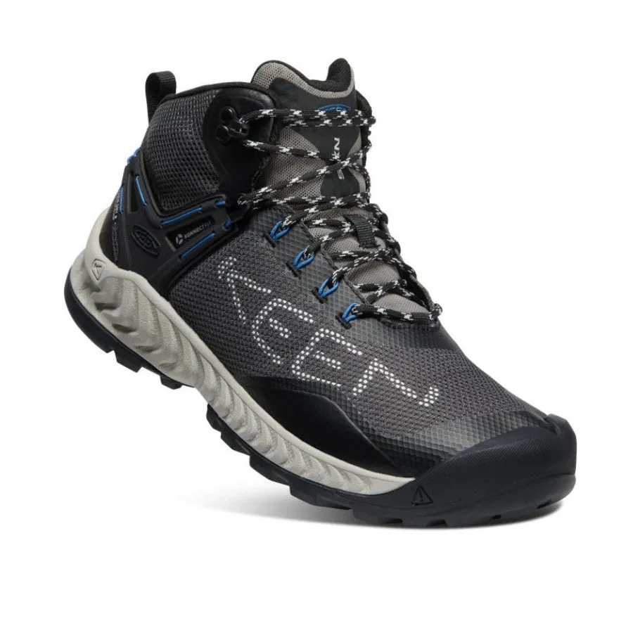 Men KEEN Boots<Men'S Nxis Evo Waterproof Boot | Magnet/Bright Cobalt