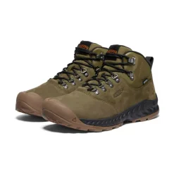 Men KEEN Boots<Men'S Nxis Explorer Waterproof Boot | Dark Olive/Black