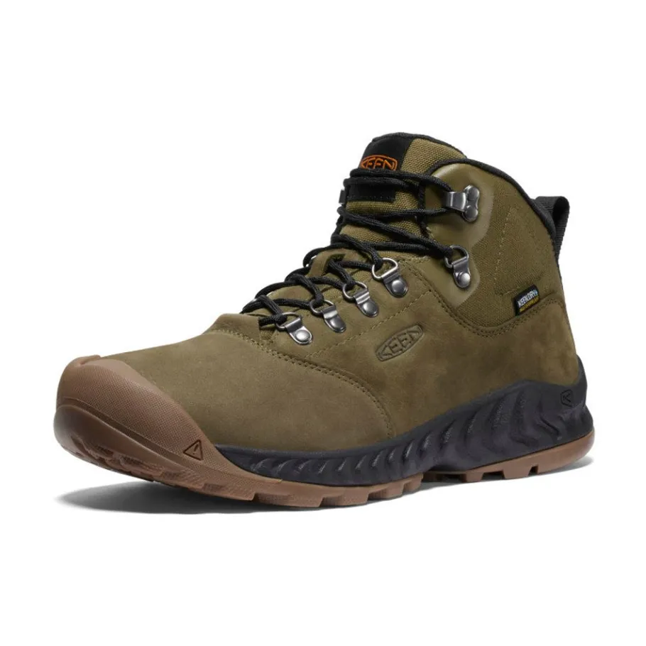 Men KEEN Boots<Men'S Nxis Explorer Waterproof Boot | Dark Olive/Black