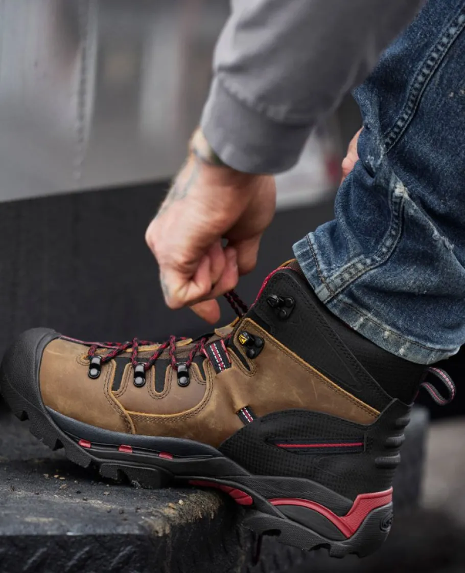 Men KEEN Work Boots & Shoes<Men'S Pittsburgh 6" Waterproof Boot (Steel Toe) | Bison