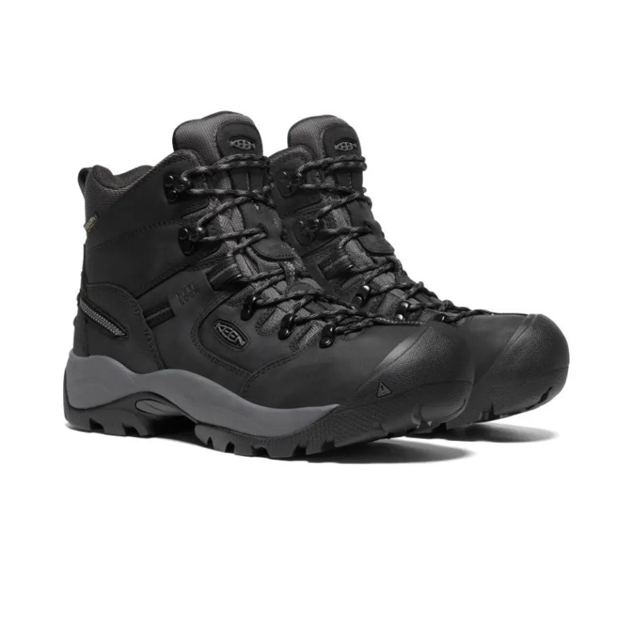 Men KEEN Work Boots & Shoes<Men'S Pittsburgh Energy 6" Waterproof Boot (Carbon Fiber Toe) | Black/Forged Iron