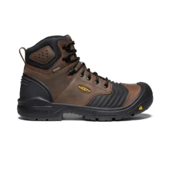 Men KEEN Work Boots & Shoes<Men'S Portland 6" Waterproof Boot (Carbon-Fiber Toe) | Dark Earth/Black