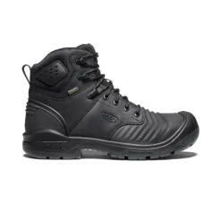 Men KEEN Work Boots & Shoes<Men'S Portland 6" Waterproof Boot (Carbon-Fiber Toe) | Black/Black