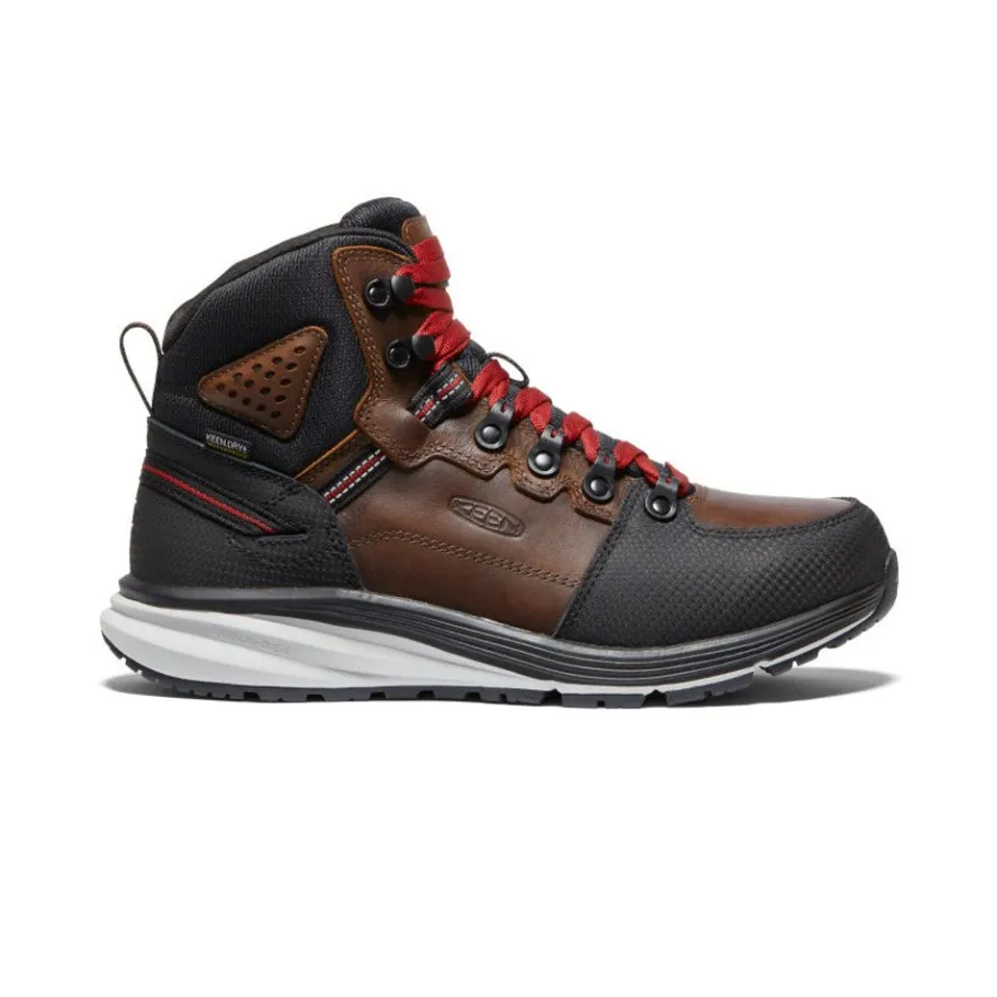 Men KEEN Work Boots & Shoes<Men'S Red Hook Waterproof Boot (Soft Toe) | Tobacco/Black
