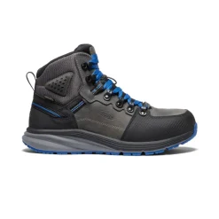 Men KEEN Work Boots & Shoes<Men'S Red Hook Waterproof Boot (Carbon-Fiber Toe) | Steel Grey/Bright Cobalt