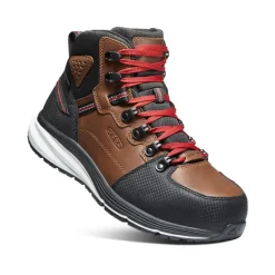 Men KEEN Work Boots & Shoes<Men'S Red Hook Waterproof Boot (Carbon-Fiber Toe) | Tobacco/Black