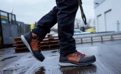 Men KEEN Work Boots & Shoes<Men'S Red Hook Waterproof Boot (Carbon-Fiber Toe) | Tobacco/Black
