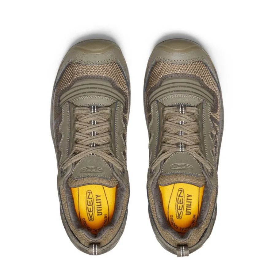Men KEEN Work Boots & Shoes<Men'S Reno Kbf Waterproof (Soft Toe) | Brindle/Morel