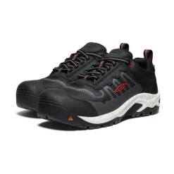 Men KEEN Work Boots & Shoes<Men'S Reno Kbf Waterproof (Carbon-Fiber Toe) | Red Clay/Black