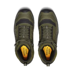 Men KEEN Work Boots & Shoes<Men'S Reno Kbf Waterproof Mid (Soft Toe) | Dark Olive/Black