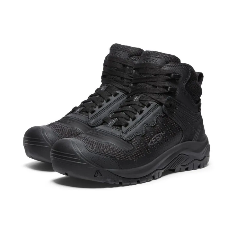 Men KEEN Work Boots & Shoes<Men'S Reno Kbf Waterproof Mid (Soft Toe) | Black/Black