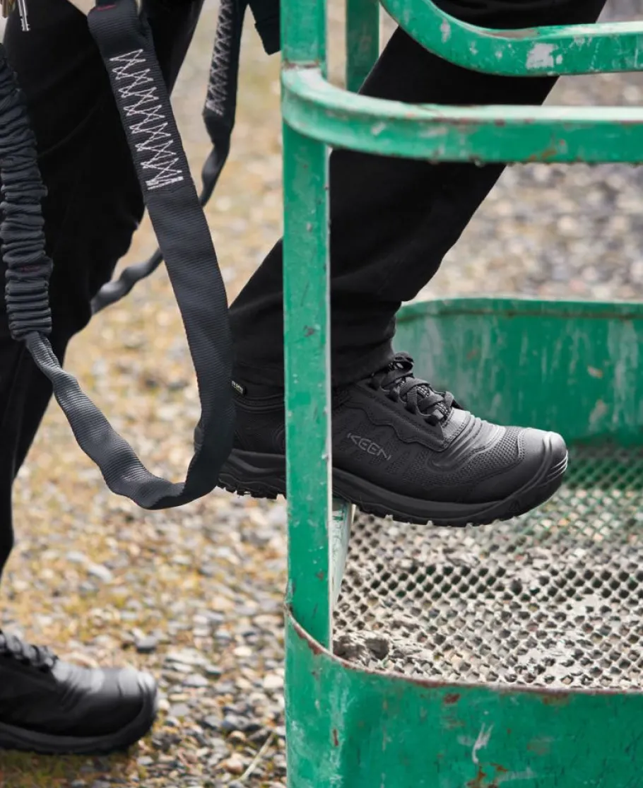 Men KEEN Work Boots & Shoes<Men'S Reno Kbf Waterproof Mid (Soft Toe) | Black/Black