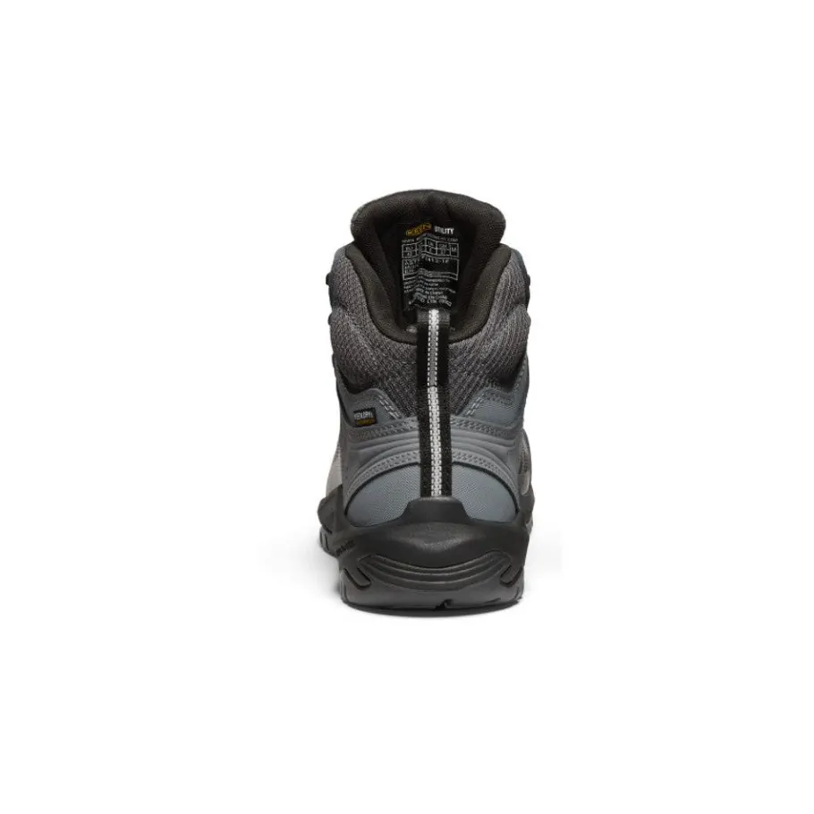 Men KEEN Work Boots & Shoes<Men'S Reno Mid Kbf Waterproof (Carbon-Fiber Toe) | Magnet/Black