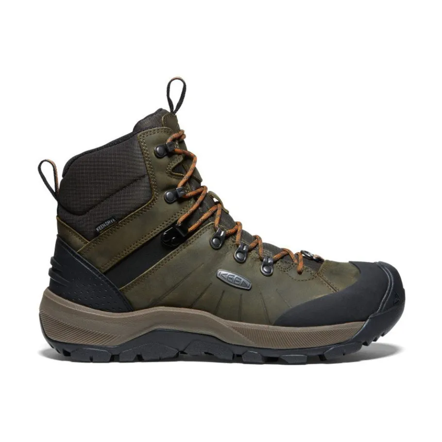 Men KEEN Boots<Men'S Revel Iv Polar Waterproof Boot | Dark Olive/Marmalade