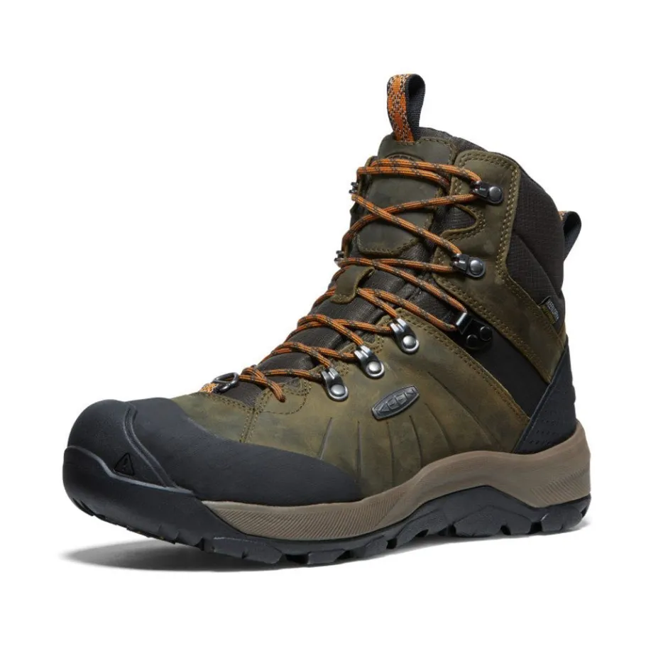 Men KEEN Boots<Men'S Revel Iv Polar Waterproof Boot | Dark Olive/Marmalade