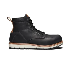 Men KEEN Work Boots & Shoes<Men'S San Jose 6" Boot (Aluminum Toe) | Black/Caramel Cafe