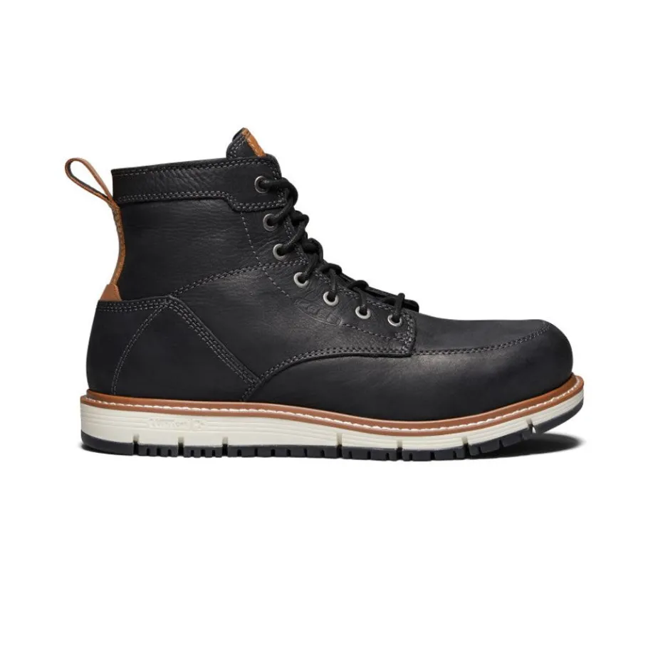 Men KEEN Work Boots & Shoes<Men'S San Jose 6" Boot (Aluminum Toe) | Black/Caramel Cafe