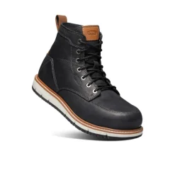Men KEEN Work Boots & Shoes<Men'S San Jose 6" Boot (Aluminum Toe) | Black/Caramel Cafe