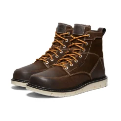 Men KEEN Work Boots & Shoes<Men'S San Jose 6" Boot (Soft Toe) | Coffee Bean/Star White