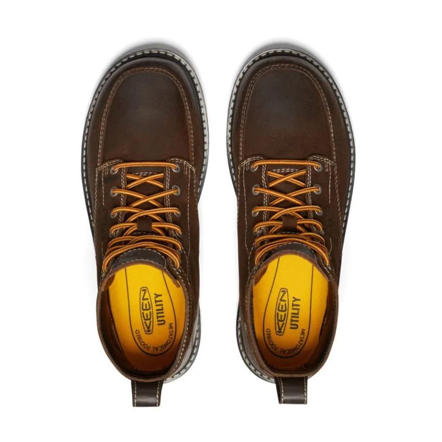 Men KEEN Work Boots & Shoes<Men'S San Jose 6" Boot (Soft Toe) | Coffee Bean/Star White
