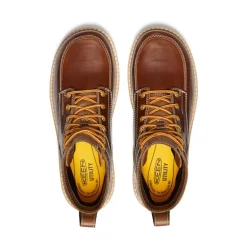 Men KEEN Work Boots & Shoes<Men'S San Jose 6" Waterproof Boot (Aluminum Toe) | Tortoise Shell/Star White