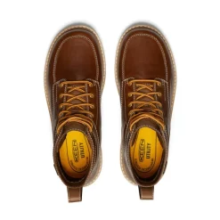 Men KEEN Work Boots & Shoes<Men'S San Jose 6" Waterproof Boot (Soft Toe) | Tortoise Shell/Star White