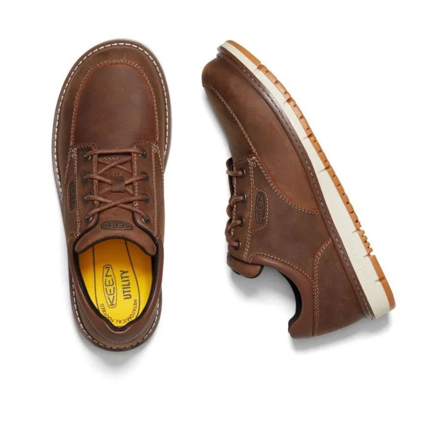 Men KEEN Work Boots & Shoes<Men'S San Jose Oxford (Aluminum Toe) | Gingerbread/Off White