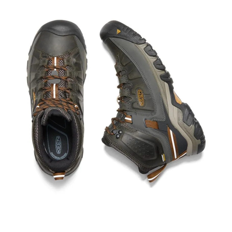 Men KEEN Boots<Men'S Targhee Iii Waterproof Mid Wide | Black Olive/Golden Brown