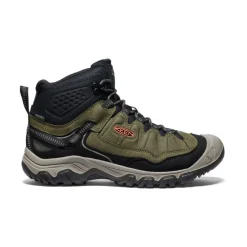 Men KEEN Boots<Men'S Targhee Iv Waterproof Hiking Boot | Dark Olive/Gold Flame