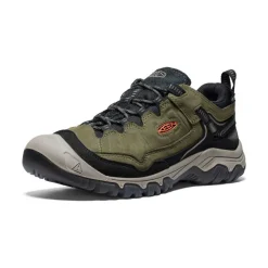 Men KEEN Shoes<Men'S Targhee Iv Waterproof Hiking Shoe | Dark Olive/Gold Flame