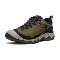 Men KEEN Shoes<Men'S Targhee Iv Wide Waterproof Hiking Shoe | Dark Olive/Gold Flame