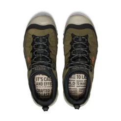 Men KEEN Shoes<Men'S Targhee Iv Wide Waterproof Hiking Shoe | Dark Olive/Gold Flame