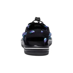 Men KEEN Sandals<Men'S Uneek Flat Cord Sneaker X Bamboo Shoots | Black/Tillandsia Purple