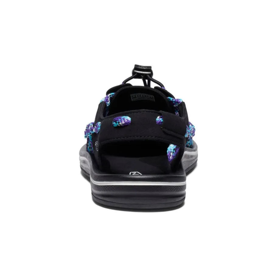Men KEEN Sandals<Men'S Uneek Flat Cord Sneaker X Bamboo Shoots | Black/Tillandsia Purple