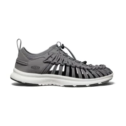 Men KEEN Sandals<Men'S Uneek O3 Sneaker Sandal | Steel Grey/Star White