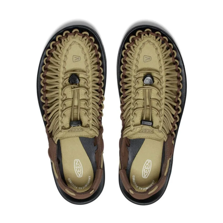 Men KEEN Sandals<Men'S Uneek Sneaker | Khaki/Dark Earth