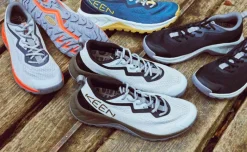 Men KEEN Shoes<Men'S Versacore Speed Shoe | Alloy/Scarlet Ibis