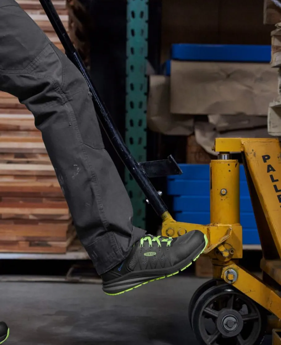 Men KEEN Work Boots & Shoes<Men'S Vista Energy (Carbon-Fiber Toe) | Magnet/Green Glow
